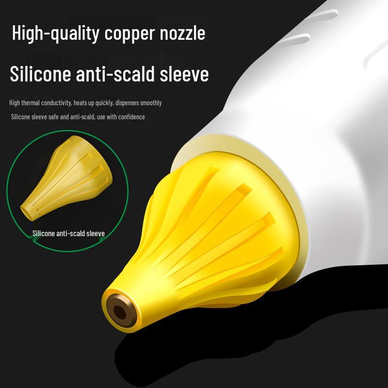 Compact High Viscosity Hot Melt Glue Gun with 7-11mm Glue Sticks