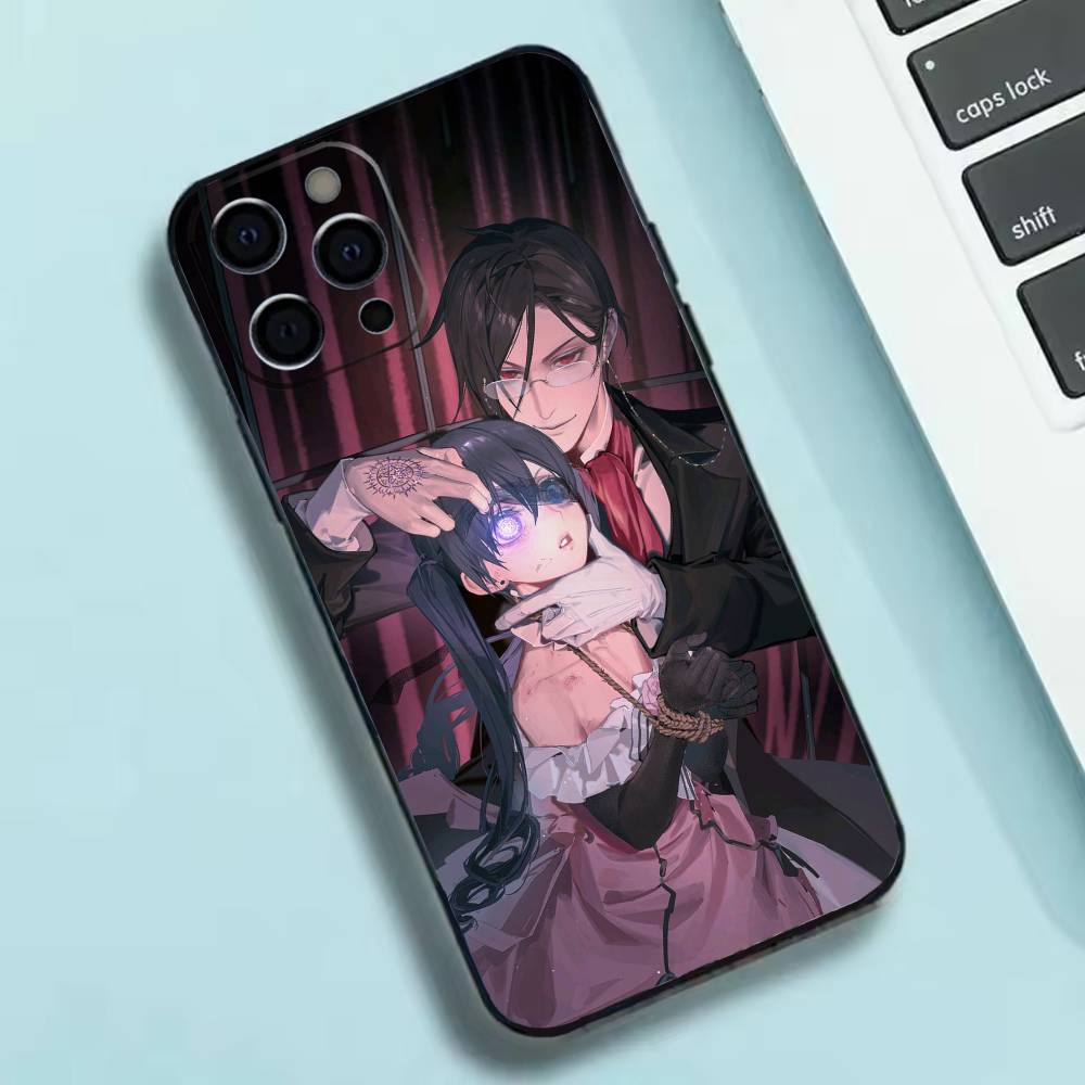 Anime B-Black Butler  Phone Case Silicone Soft For IPhone 17 16 15 14 13 12 11 X XR Plus Pro Max Plus