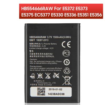 Rechargeable Lithium Battery For Huawei LTE 4G WIFI Router E5372 E5373 E5336 HB554666RAW Battery 1780mAh