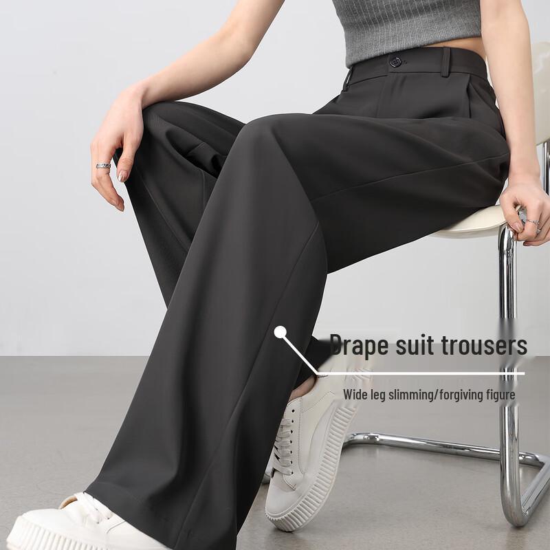 Women's High-Waist Wide-Leg Suit Pants