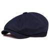 Dark Beret Cabbie Hat Oversized Painter Hat Beret Baker Boy Hat for Street Strolling Fashion Hat Props