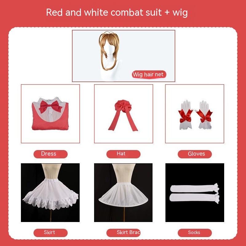 Cardcaptor Sakura Cosplay Costume Women Girl Cute Activity Halloween Party Role Play Dress Full Set Christmas Accessories Gift