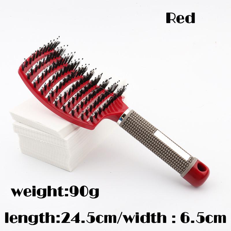 Nylonborstenbürste Kopfhautmassagekämme Haarentwirrbürsten Antistatische Paddelhaarbürste Friseur-Styling-Werkzeug