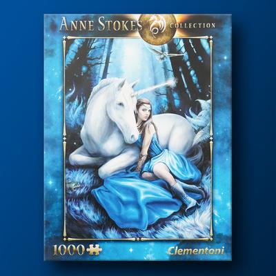 Anne Stokes: Blue Inspiration 1000-teiliges Clementoni-Puzzle, beliebtes koreanisches Brettspiel