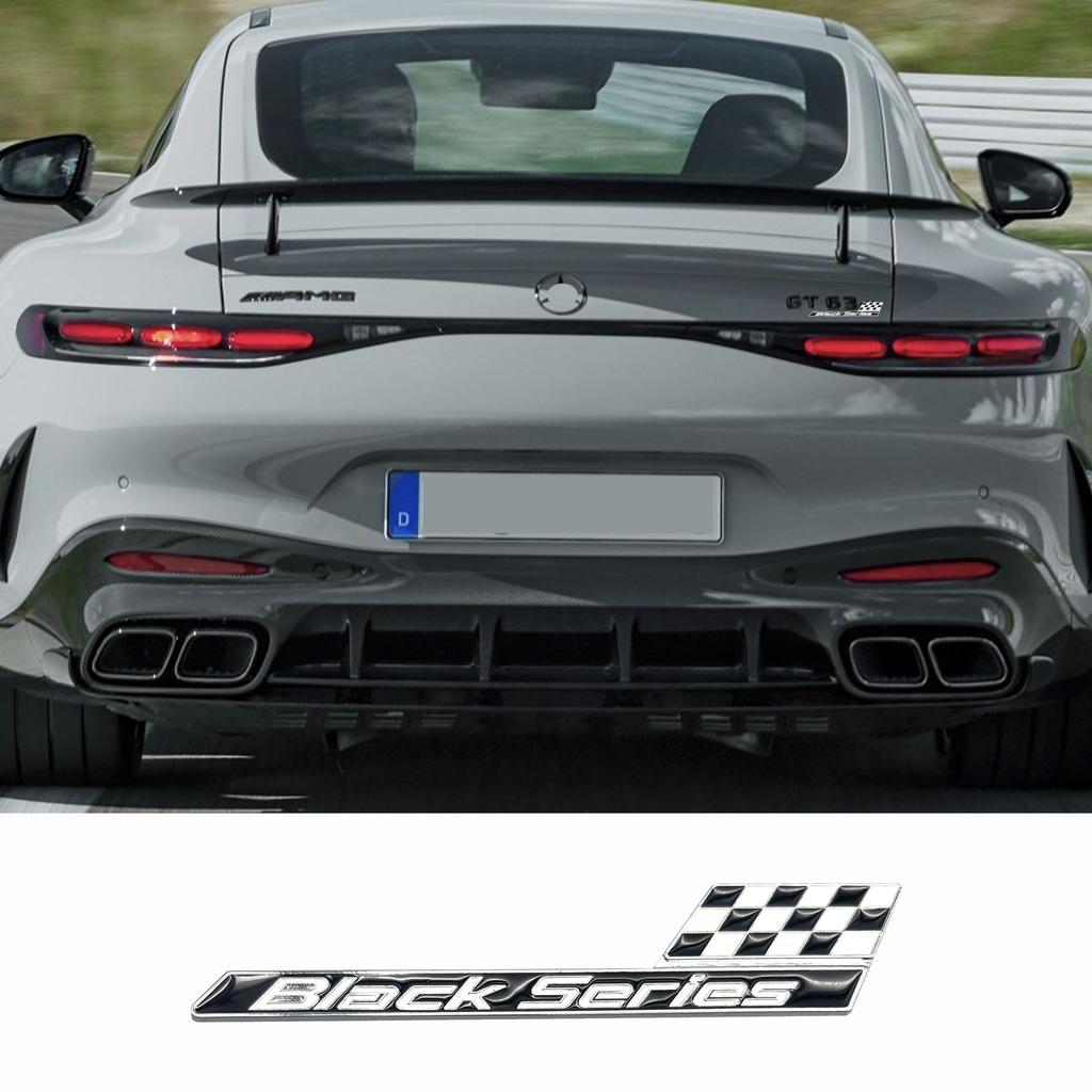 Czarny Emblemat Odznaka Samochodowa Serii Dla GT C63S A35 E63 S63 Naklejka Dekoracyjna