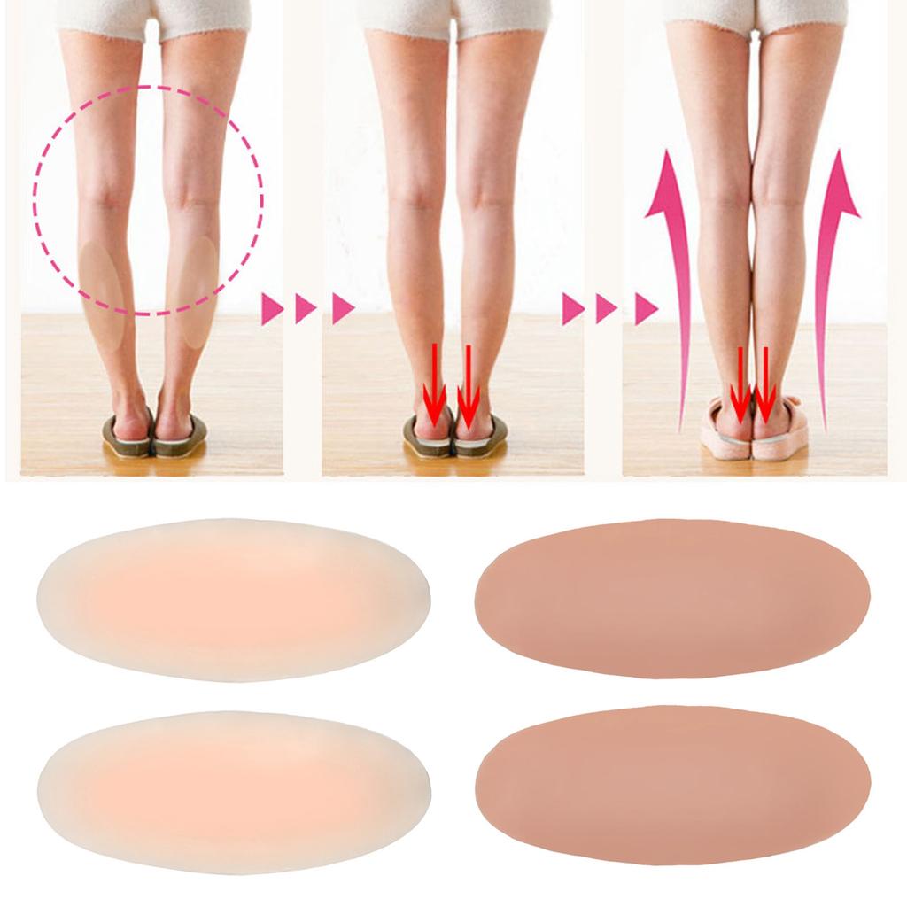 Silicone Calf Pads Self Adhesive Calf Corrector Reusable Silicone Calf Concealer Pad for Crooked Thi