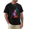 Cat Playing Electric Guitar Tshirt Regular Fit Plain Tee Shirt