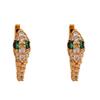 Exquisite Retro Zircon Snake Earrings: Luxury, Versatile Ear Cuffs for Women
