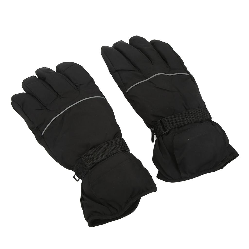 Electric Heated Gloves Polyester Waterproof Battery Powered Winter Heated Gloves for Skiing