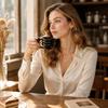 Ceramic Coffee Mug - Elegant Tea Cup for Daily Use, Desktop Decoration, New Home Decor
