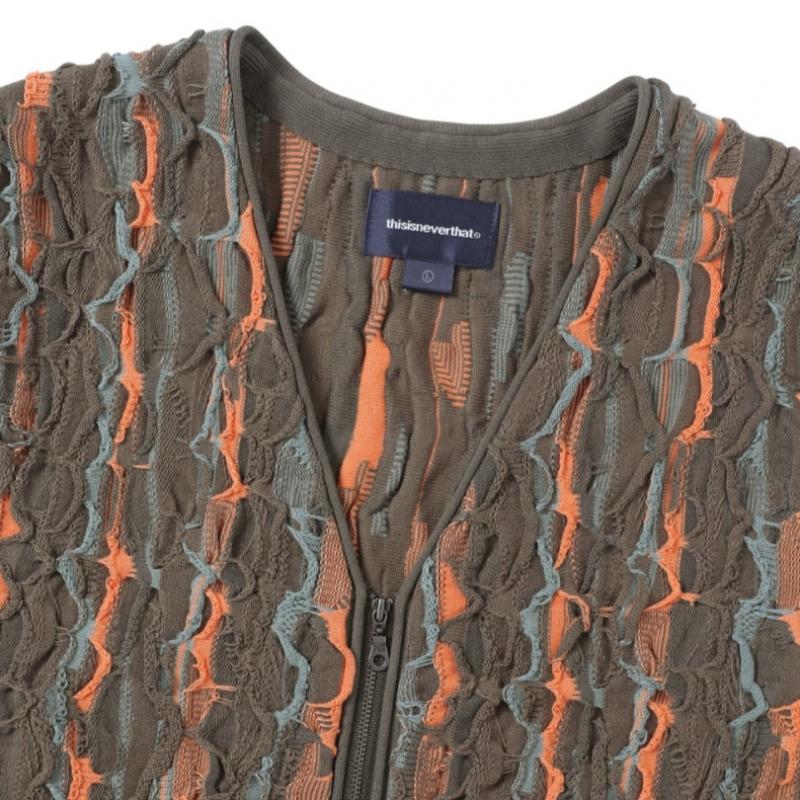 ThIs Is Never That 3d Cable Knit Vest Brown