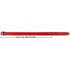 Ceinture femme - LEONARDO VERRELLI - Cuir véritable - Rouge - 125 cm utile - Largeur 3,4 cm