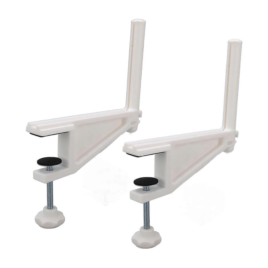 Verdant Touch Professionelles Tischtennisnetzpfosten-Set, Tragbares Tischtennisnetz mit verstellbarem Klemmpfosten, Professionelle Schraubbefestigung, Weiß