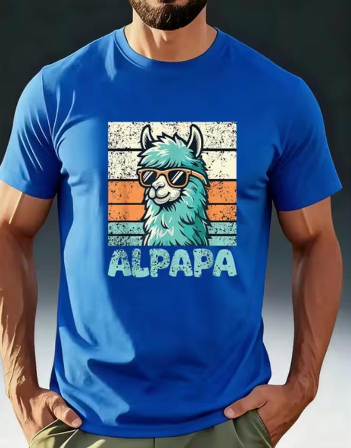 Premium Unisexs Summer Tshirts Comfortable Breathable And Quickdrying Adult Tshirts Featuring A Cool Alpaca Wearing Fashion