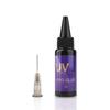30g UV Hair Extension Pro Glue, Fast‑Drying Invisible Hair Bonding Adhesive, Super Strong Hold Safe for Sensitive Skin UV Lamp Hair Extensions Tool
