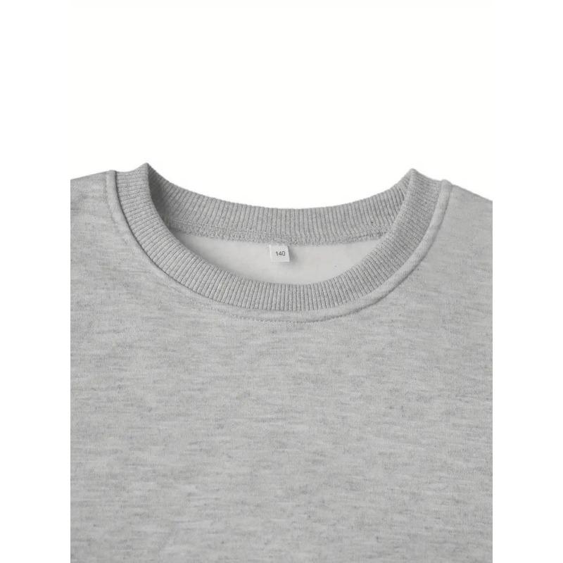 Kids Crewneck Sweatshirt, Nautical Marine Anchor Theme Print Long Sleeve Top for Autumn Winter