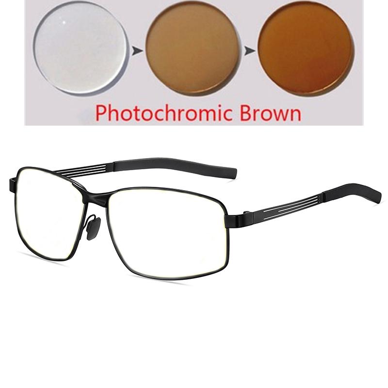 Night Vision Lenses Square Nearsighted Sunglasses With Diopters Outdoors Anti-Glare Prescription Sun Glasses -0.5 -0.75 To -6.0