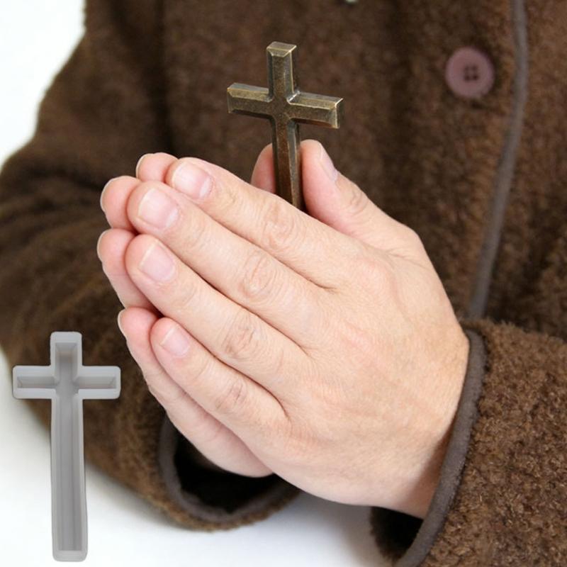 Food Grade Safe Silicone Crosses Craft Mould for Projects Including Soap and Candle Making Easy Releases