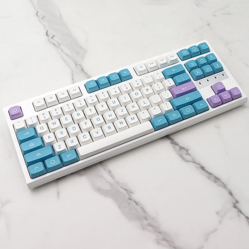 138 Keys PBT Keycaps DA Profile DYE SUB Personalized Fruit Yogurt Game Keycap For MX h Mechanical Keyboard