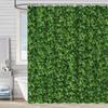 Shower Curtain Waterproof And Mildew-Proof 3D Digital Printing Plant Stone Printing Shower Bathroom Partition