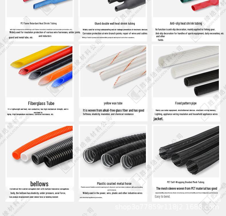 Colored L-Shaped PTFE Teflon Capillary Tube Insulation