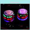 Colorful Flashing Musical Plastic Spinning Top Set With Battery-powered Lights