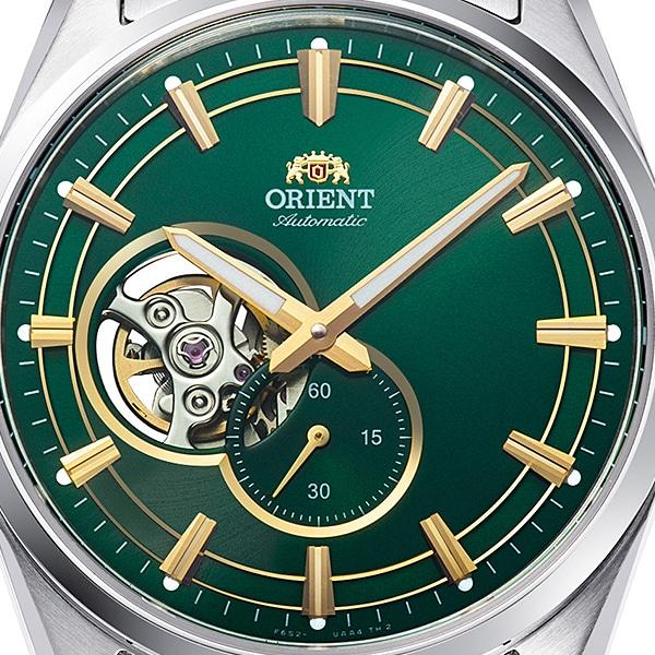 Orient Men's RN-AR0008E (Contemporary Semi-Skeleton Men's Metal) Round Watch Silver Stainless Steel