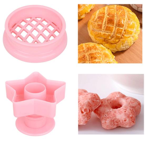 Donut Mold Baking Tool Heart Star Circle Flower Shape Fudge Bread Bakery Mould Bakery