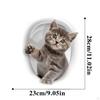 Adorable Kitten Toilet Seat Cover Sticker - Funny Bathroom Decor