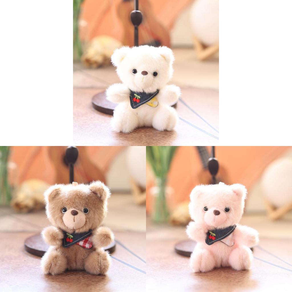 Cute Adorable Little Bear Plush Toy Keychain For Kids And Teens