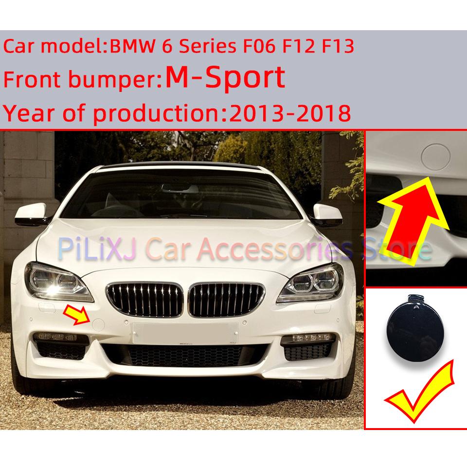 Tappo Copri Gancio di Traino Paraurti Anteriore Per BMW Serie 6 F06 F12 F13 M-Sport 2013-2018 Coperchio Decorazione Paraurti Gancio di Traino
