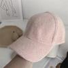 Thickened Baseball Cap Solid Color Mink Velvet Cap Casual Warm Cap  Autumn Winter