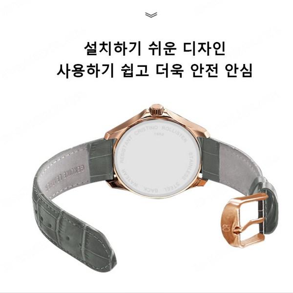 Мужские ультратонкие кварцевые наручные часы с календарем швейцарского бренда — фото 2