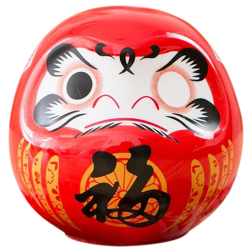 

Little Bodhidharma Ornaments Hariko Figure Mini Daruma Statue Accessories красный