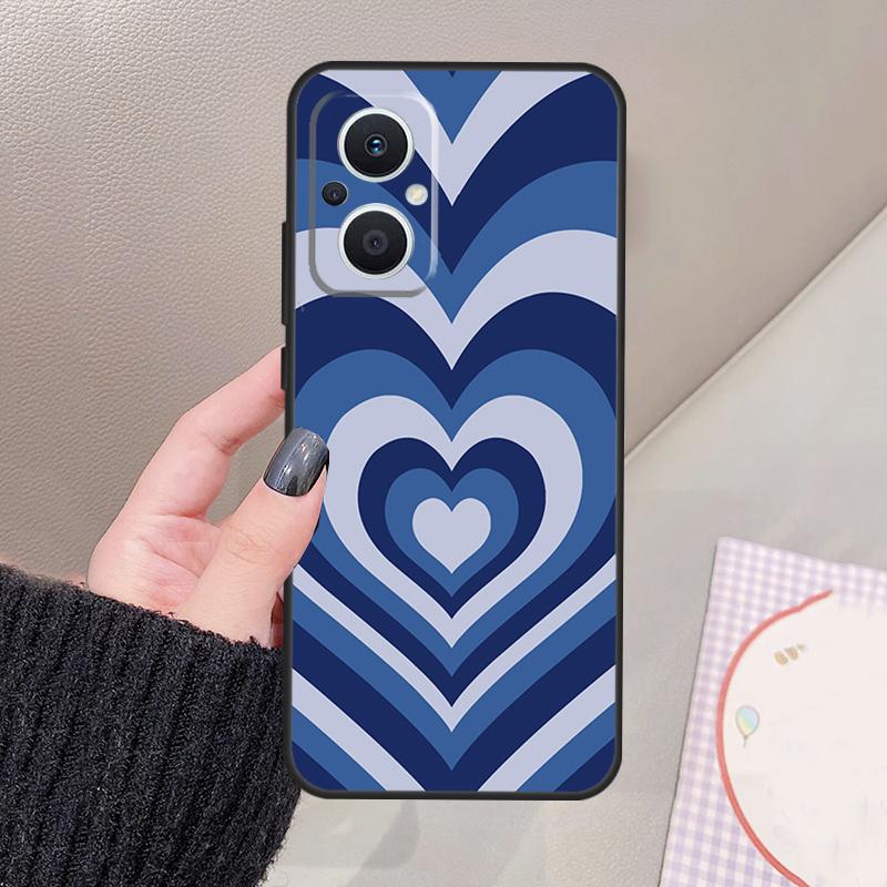 Latte Love Tunnel Brown Heart Funda For OPPO Reno 14 10 11 12 13 Pro 12F 11F 13F 14F 7 8 Lite OPPO Find X9 X8 X6 Pro Case
