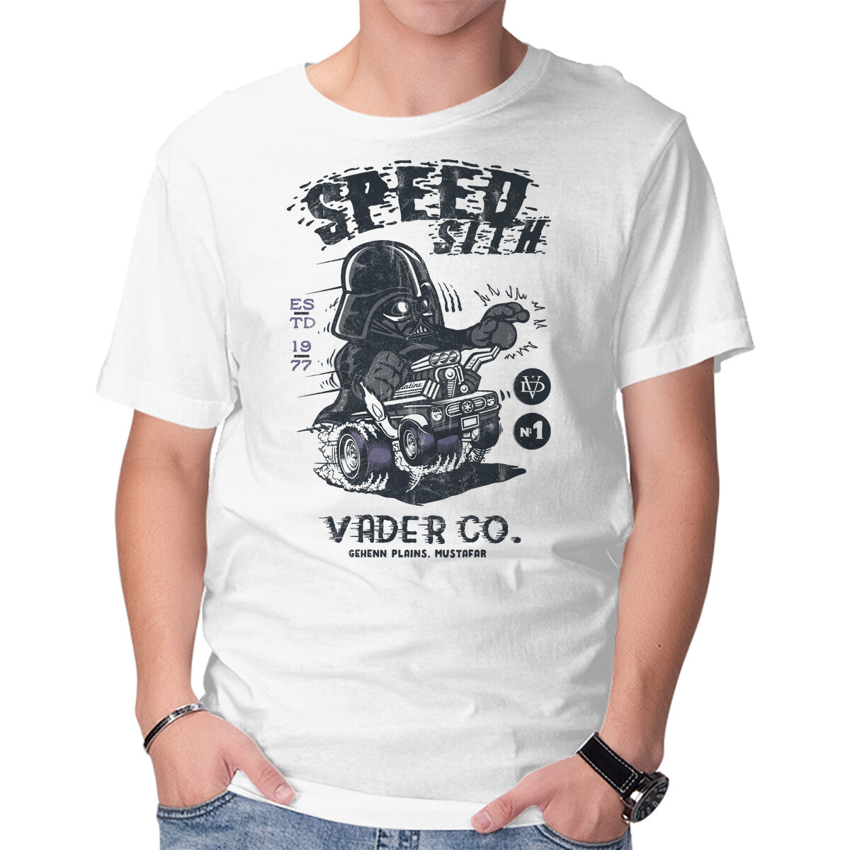 Unisex Crew Neck T-Shirt Speed Sith Graphic Short Sleeve Casual Tee XL