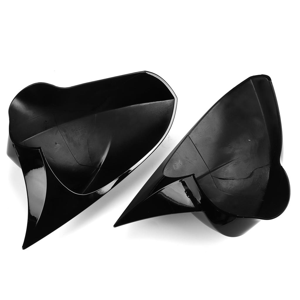 Glänzend Schwarz/Carbon Faser Rückspiegel Abdeckungen Kappen Für Seat Leon MK2 1P Ibiza MK4 6J 2008-2017 spiegel Fall Abdeckung