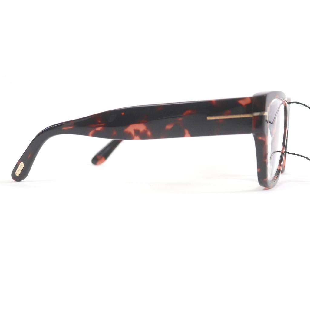 Excellent TOM FORD Glasses Marble Pattern Wellington Pink Clear Brown Mens TF5878-B Used