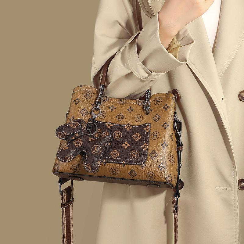 Handbag, women's new women's bag, atmospheric high-end mother bag, middle-aged crossbody shoulder bag
