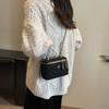 Woolen bag women's autumn and winter new fashion niche chain messenger bag high-end mini box bag