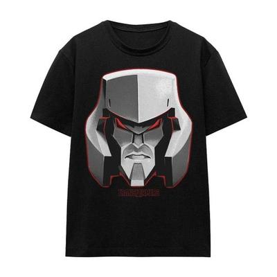 Camiseta Feminina Megatron Rosto Grande