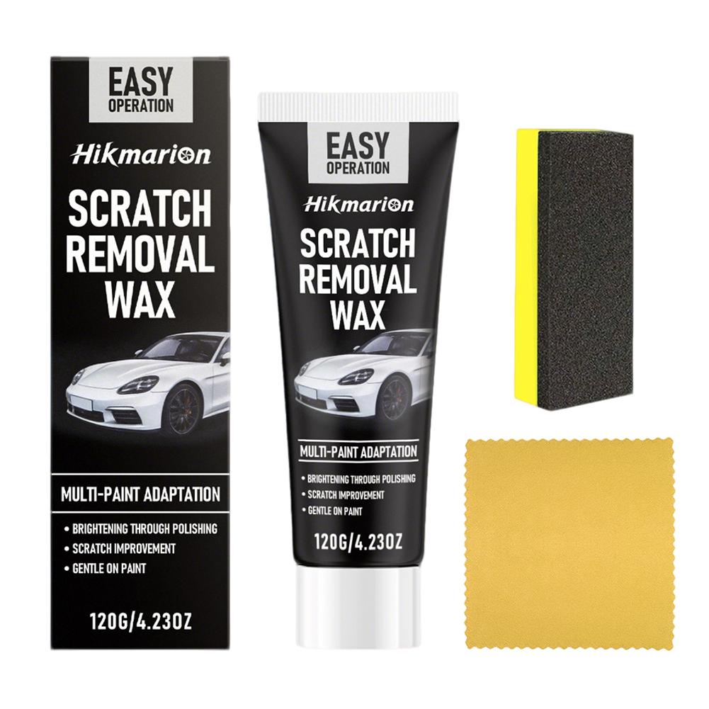

Набор воска для удаления царапин на автомобиле 120 г со губкой и полотенцем | Подходит для разных цветов краски | Восстанавливает блеск и защиту краски