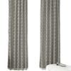 North American Style Cotton Linen Printed Curtains with Tassels, No-Drill Rod Pocket for Balcony or Bay Windows