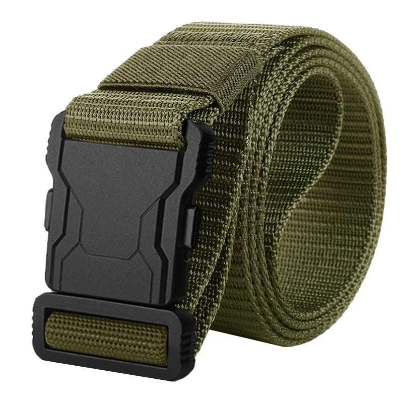 1 Piece of Fashionable Men's Tactical Buckle Belt for Outdoor Sports Training and Sports Work Pants Belt