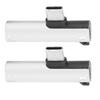 2 Stück 2 in 1 TypC auf 3,5 mm Assist Audiokabel Ladegerät Headset Verteiler Adapter