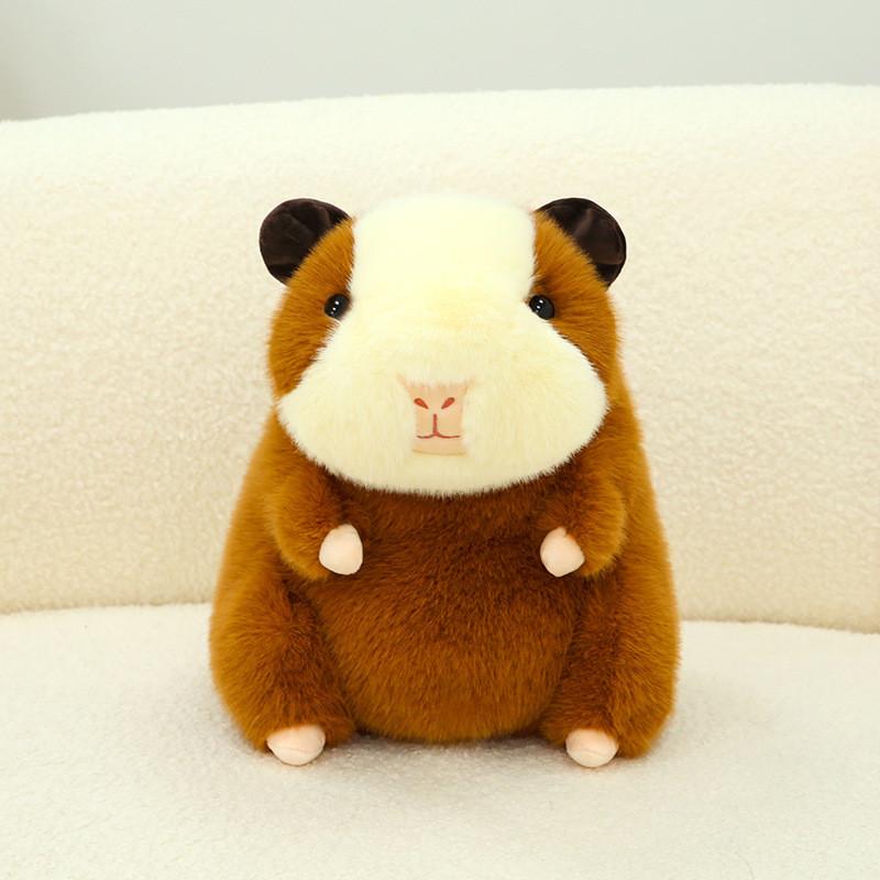 Plush Guinea Pig Toy Sitting Cavy Doll Stuffed Animal Cartoon Home Decor Gift