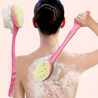 Bath and Shower Brush, Long Handle, Soft Hair, Bath Brush, Bath Brush, Back Rub Artifact To Remove Dirt