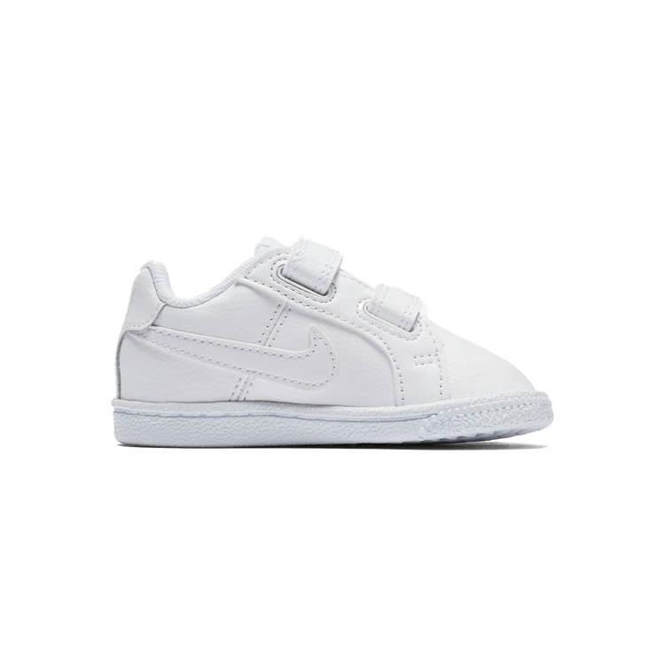 Nike Court Royale Casual Low Top Skateboard Shoes White Infant And Toddler 833537-102