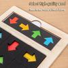 Logical Thinking Direction Cognition Sensory Game Wooden Color Shape Matching Toy  Birthday Gifts
