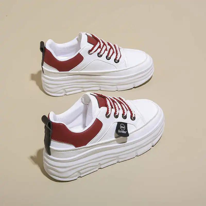 Fashion Legitimate Leather Round Foot Size 41 Women Boots Casual Women's Sneakers Original 33 Size Women's Shoes Sport Beskete